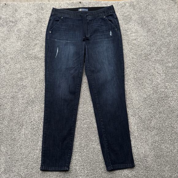 Democracy Dark Indigo Ankle Jeans - Picture 1 of 8